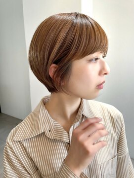 シータ(sheta) 表参道sheta／中澤美緒 テラコッタ　小顔前下がりショートボブ