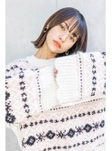 sungoose　ショートボブニュアンスカラーセンターパート