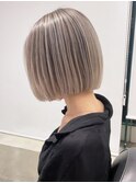 バレイヤージュボブ_外ハネボブセクションカラー_ba395091