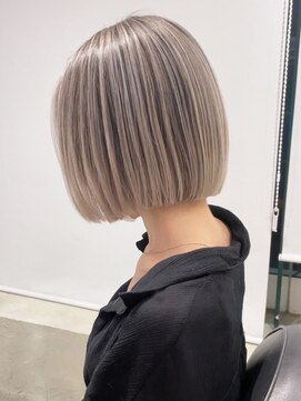 アイティー バイ アルバム 中野店(IT by ALBUM) バレイヤージュボブ_外ハネボブセクションカラー_ba395091