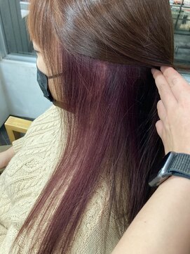 リジョイスヘア(REJOICE hair) 【REJOICE hair】イヤリングカラー×ピンクラベンダー☆