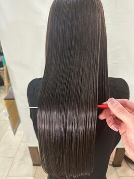 美容室 メザミー MESAMIES 髪質改善 艶めきスーパーロングストレート
