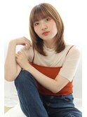 ミディアムストレート/20代30代40代/ナチュラル/レイヤーミディ