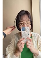 ルポル 大通店(rupolu)&nbsp;切りっぱなしおくれ毛がちょっとだけ個性派ボブ