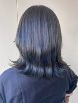 カシェ リタ ヘアー(CACHE'&RITA HAIR) オリーブグレージュ◯切りっぱなし◯外ハネボブ◯ツヤ感