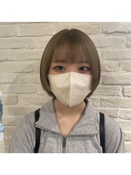 ヘアメイク カン プラスエフ(HAIR MAKE KANN+f) ぱっつんボブ／顔周りレイヤー