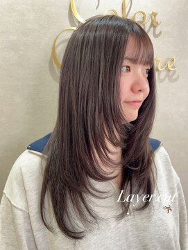 カラークチュール(Color Couture) 切りっぱなしボブ/ピンクブラウン/エアリーロング/美髪のススメ