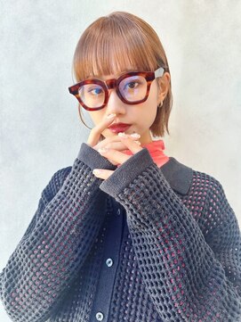 セイドット オモテサンドウ(Say. omotesando) say. ぱっつん前髪 ボブ ニュアンスカラー ことりベージュ 暖色