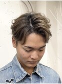 外国人風センターパート/メンズカット/メンズパーマ/理容室