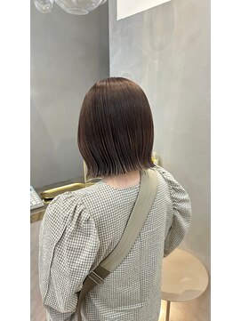 ジーナ 札幌大通(Zina) 美髪*切りっぱなしボブ*グレージュ*髪質改善*Zina札幌大通