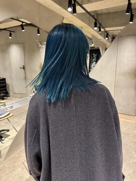 ビビト(bibito) bibito ターコイズブルー ブリーチ ブルー