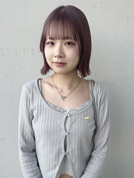 ロンド ヘアー(Rondo. Hair) ボブ×ラベンダーベージュ