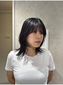 【藤沢/湘南】暗髪/レイヤーカット/ダークラベンダー