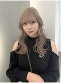 ミルクティーベージュ/ミルクティーグレージュ/ロングレイヤー