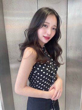 リリー(Lilley) マロンベージュ×小顔レイヤー×韓国風巻き×髪質改善