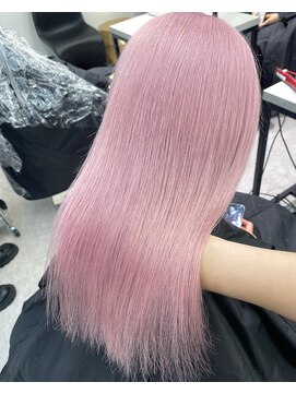 ペレ 渋谷(PELE) くびれヘア/アプリコットオレンジ/夏のヘアアレンジ/渋谷