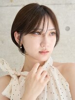 リノ 吉祥寺(Lino kichijoji) 大人かわいいショートボブ/耳掛けショートレイヤー/透明感カラー