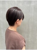 大人の黒髪×ハンサムショート