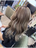 コントラストハイライト フェイスフレーミング 白髪ぼかし 30代