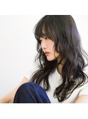 ルーズパーマ風巻きロングレイヤー