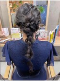ブライダル◎華やかゴージャス編みおろしヘアセット
