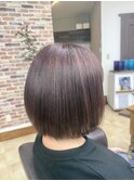 ハイライト×ピンク系カラー