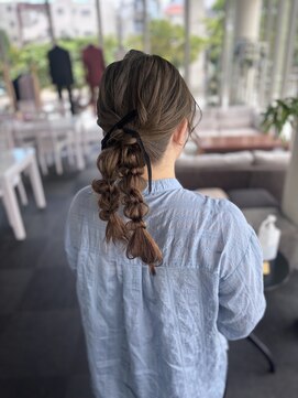 ヘアセット専門サロン by OKINAWA WATABE WEDDING 那覇店 編みおろし