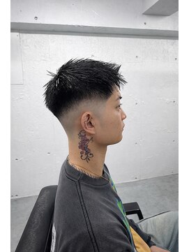 メンズ ラピス(Men's Lapis) 【清潔感×色気】王道フェードのメンズベリーショート　渋谷