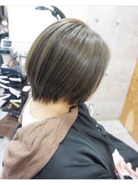 ヘアテリア リュウ 大塚(hair teria ryu) ショートボブ/オリーブブラウン