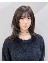 カルム 天神大名(calme)&nbsp;【calme】レイヤーカット ブラウンカラー ハッシュカット