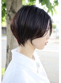 ◎ハンサムショート×センターパートで小顔