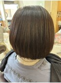 ナチュラルストレートショートボブ