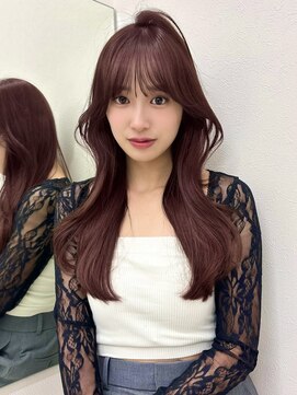 アイトーキョーエス 渋谷(AI TOKYO S) ピンクブラウン/ブリーチなし/レイヤーカット/暖色/渋谷