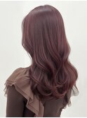 春カラー◎髪質改善カラー×ピンクベージュ/顔周りレイヤー美髪