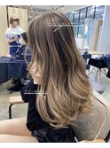 ブリーチ１、２回◎バレイヤージュベージュ＊＊