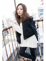 ダンケシェーン(Danke Schon)&nbsp;グレージュ×ワンサイド☆抜け感レディーなセミロング