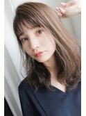 ☆ナチュラル系セミロング シースルバング☆