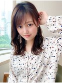 AFLOAT《矢田菜津紀》表参道/レイヤーくびれ◎ピンクブラウン