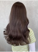 ミルクティーグレージュダブルカラーケアブリーチくすみカラー