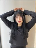 博多/福岡/韓国ヘア/前髪顔周りカット/レイヤー/姫カット
