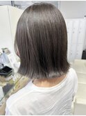 切りっぱなしボブ☆透明感グレージュ【村山武史】