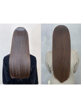 【カット+ストレート+TR\9600】ツヤ感溢れる美髪へ。柔らかく自然なストレートを実現！[下北沢駅]