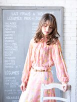 カバーヘア ブリス 戸田公園西口店(COVER HAIR bliss)&nbsp;大人フェミニンハイライトカラーミディアムレイヤーtk4戸田公園