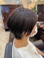 キャラ 池袋本店(CHARA) バッサリショートボブ・AVEDAカラーでツヤピンク！【池袋/大村】
