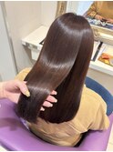 京都美容室 髪質改善 レイヤーカット ブリーチなし 春カラー