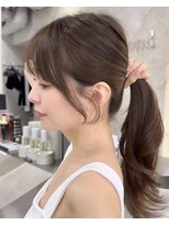韓国レイヤー/韓国風/ボブ/髪質改善/黒髪/ブリーチなし〔池袋〕