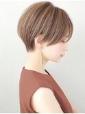 ハンサムショート くびれショート アッシュカラー　20代30代