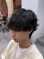 フィフス 渋谷(fifth) 再現性高い波巻きスパイラルパーマ×刈り上げマッシュ
