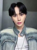 アイティーバイアルバム 藤沢店(IT by ALBUM)&nbsp;ブルーブラックフェザーパーマサーフカール_F0811