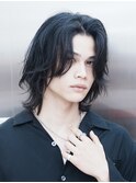 渋谷メンズボブウルフ緩めスパイラルパーマニュアンスパーマ
